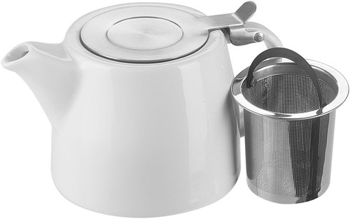 White ceramic teapot - teapot, with