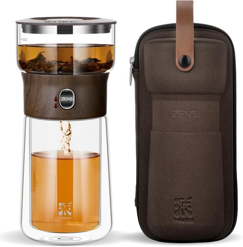 Glass tea infuser - teapot, with